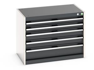 Bott Cubio drawer cabinet with overall dimensions of 800mm wide x 525mm deep x 600mm high Cabinet consists of 2 x 75mm, 2 x 100mm and 1 x 150mm high drawers 100% extension drawer with internal dimensions of 675mm wide x 400mm deep. The drawers... Bott Drawer Cabinets 800 Width x 525 Depth